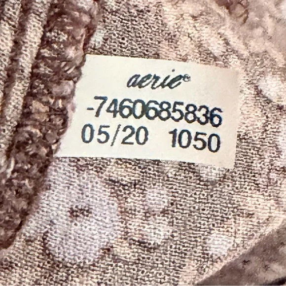 Aerie Garden Party Midi Dress Floral Relic Size M Puff Sleeve Tiered Cottagecore - Picture 11 of 12